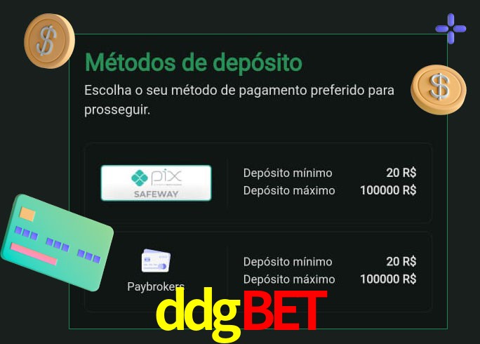 O cassino ddgbet oferece uma grande variedade de métodos de pagamento