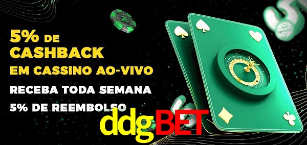 Promoções do cassino ao Vivo ddgbet